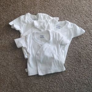 New 3 pack Gerber Baby white cotton undershirt